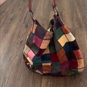 Lucky Brand hobo patchwork bag